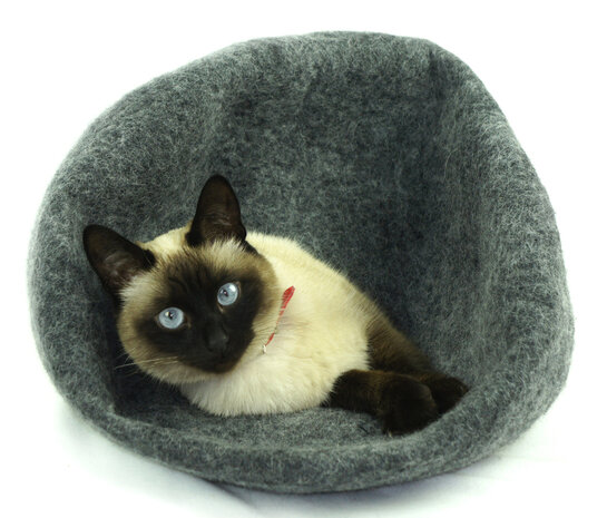 Kivikis Cat Cave kattenhuis kattenmand dark grey donkergrijs grijs